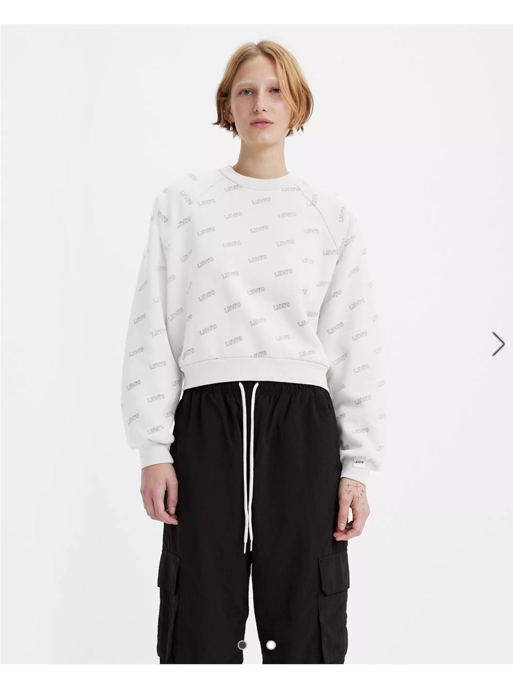 Levi’s Vintage Raglan Sweatshirt White - Picture 12 of 12